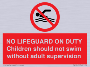 NO LIFEGUARD ON DUTY